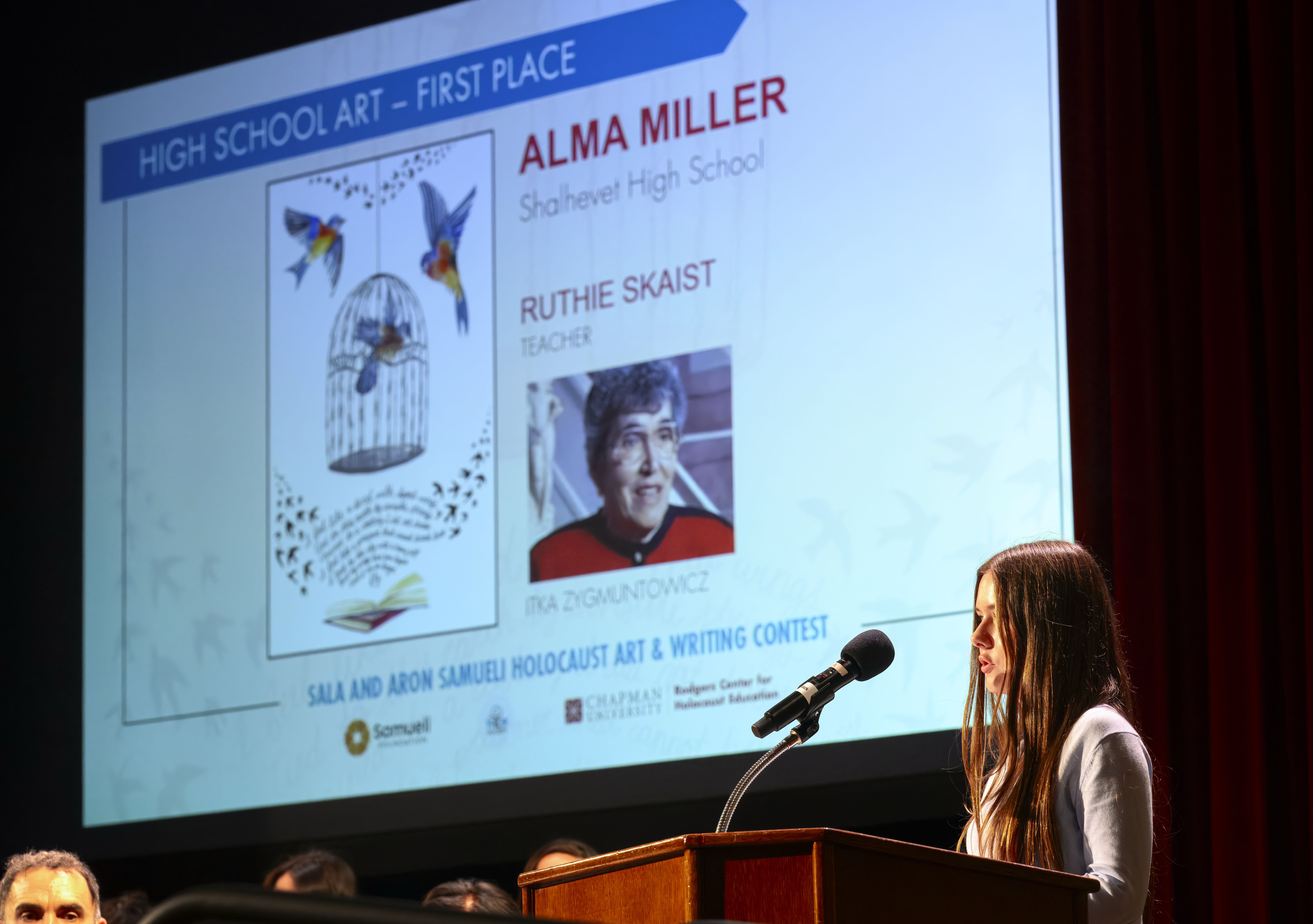 Alma Miller of Shalhevet High School in Los Angeles talks...