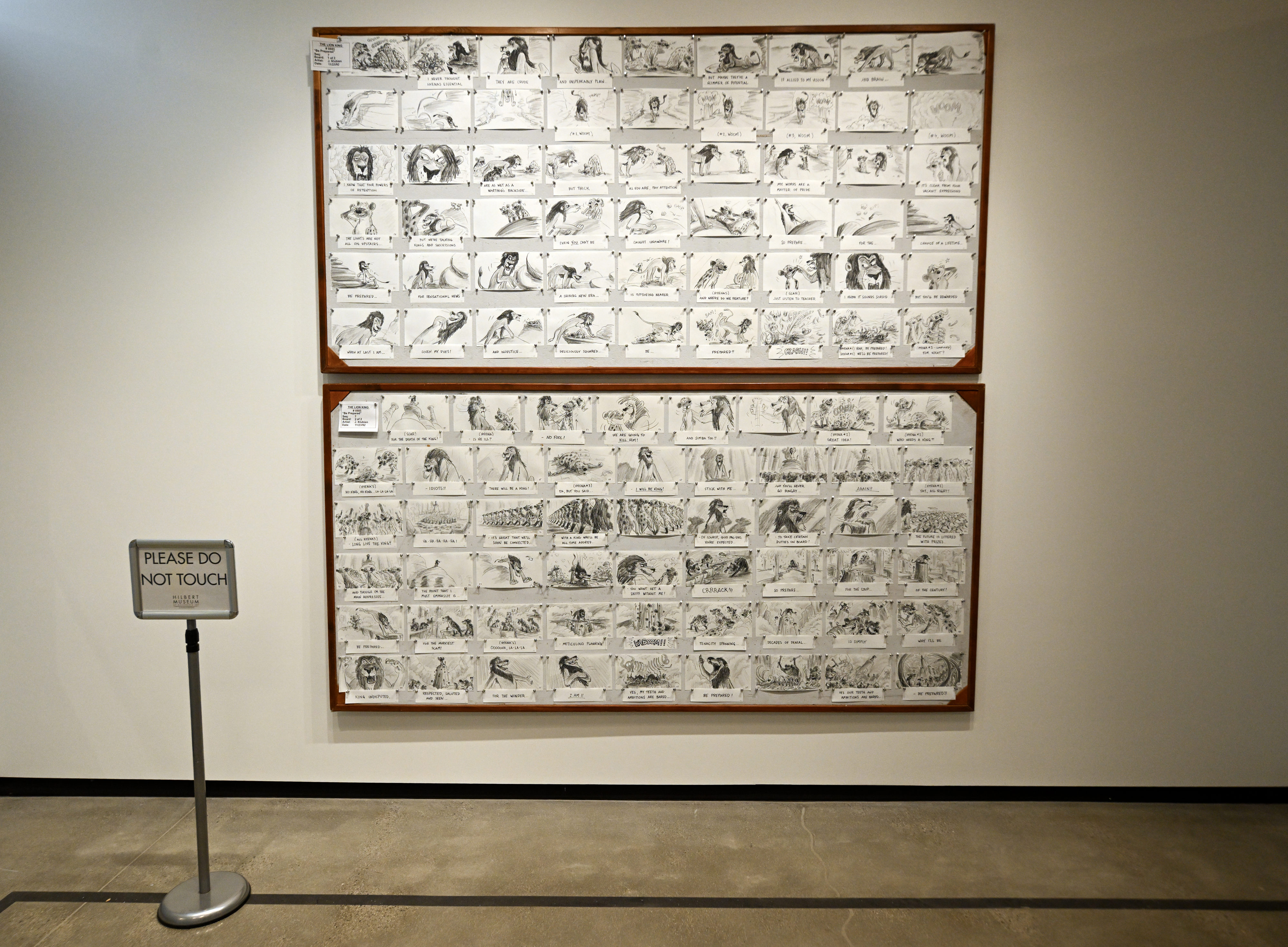 Storyboarding artwork for the song âBe Preparedâ from Lion King...