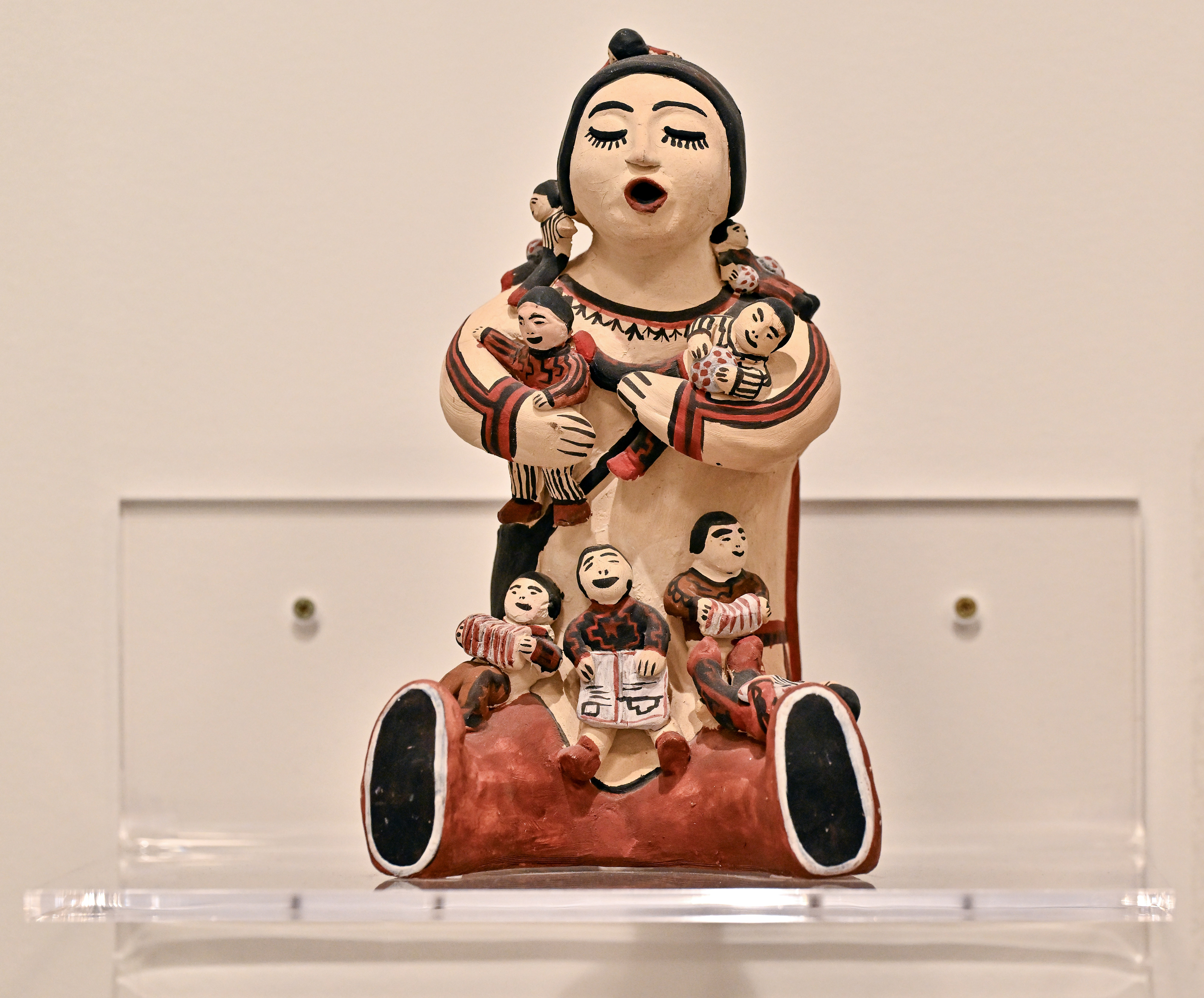 Vintage Pueblo âStorytellerâ pottery at The Hilbert Museum of California...