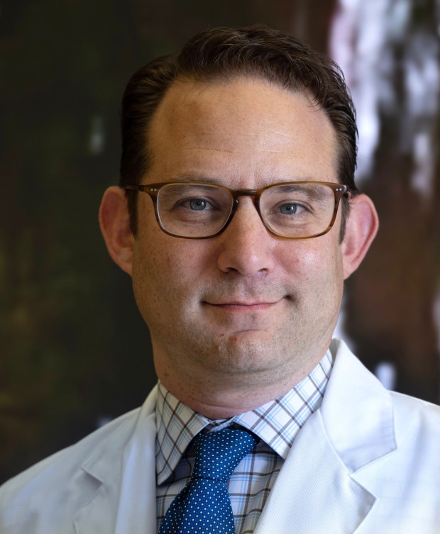 Dr. Aaron Ahearn, on Wednesday, March 25, 2026, is surgical director of Hoag's liver and kidney transplant program in Irvine. Photo by Mindy Schauer, Orange County Register/SCNG)
