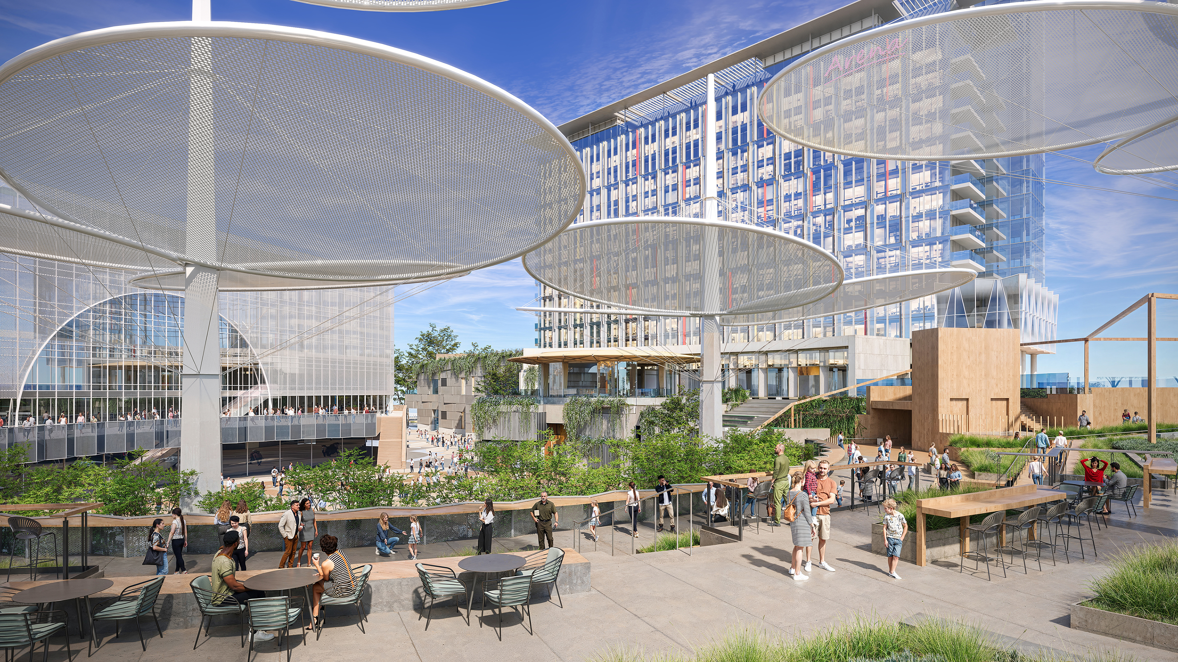 A rendering of South Plaza, part of the OCVibe development...