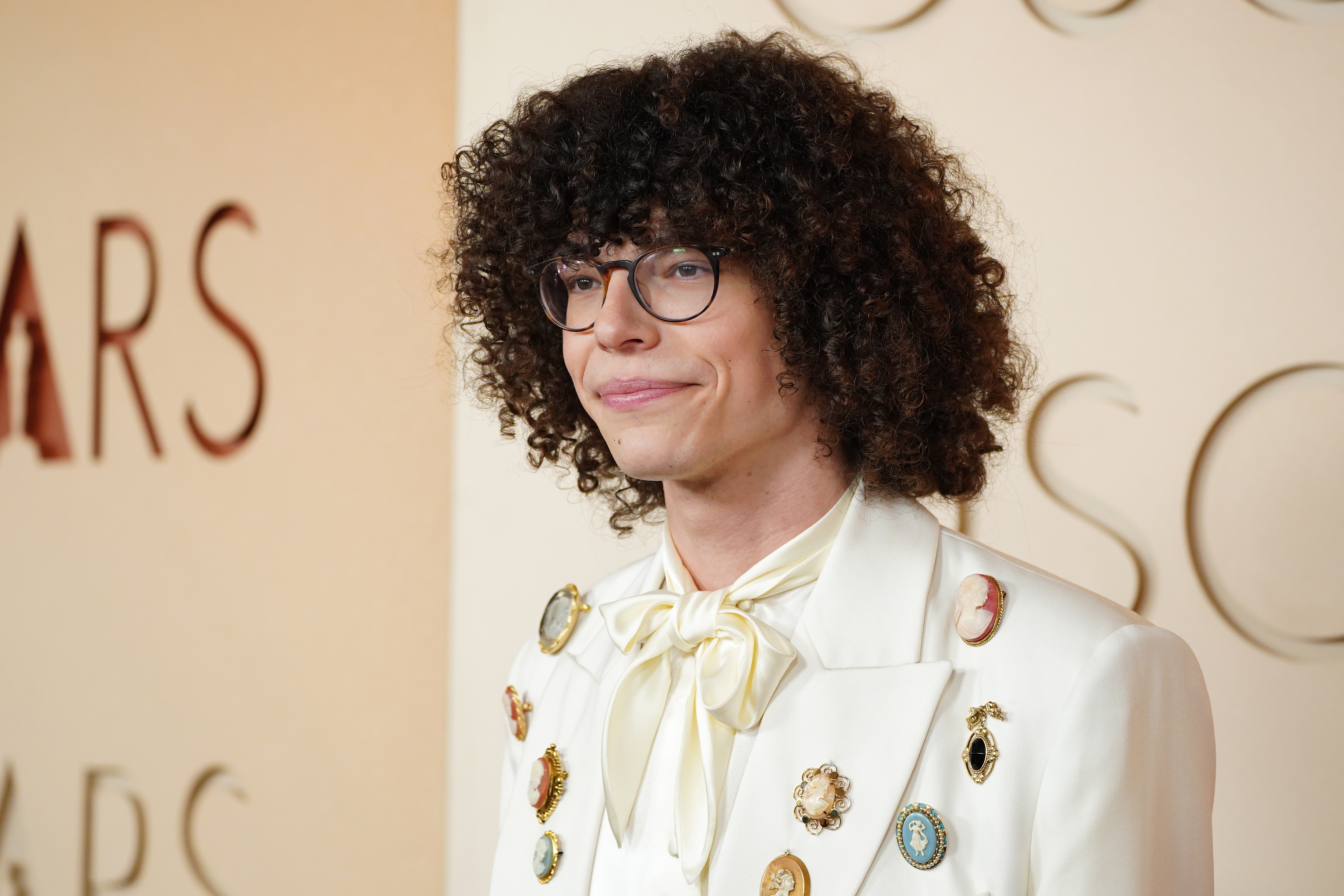 Reece Feldman arrives at the Oscars on Sunday, March 15,...