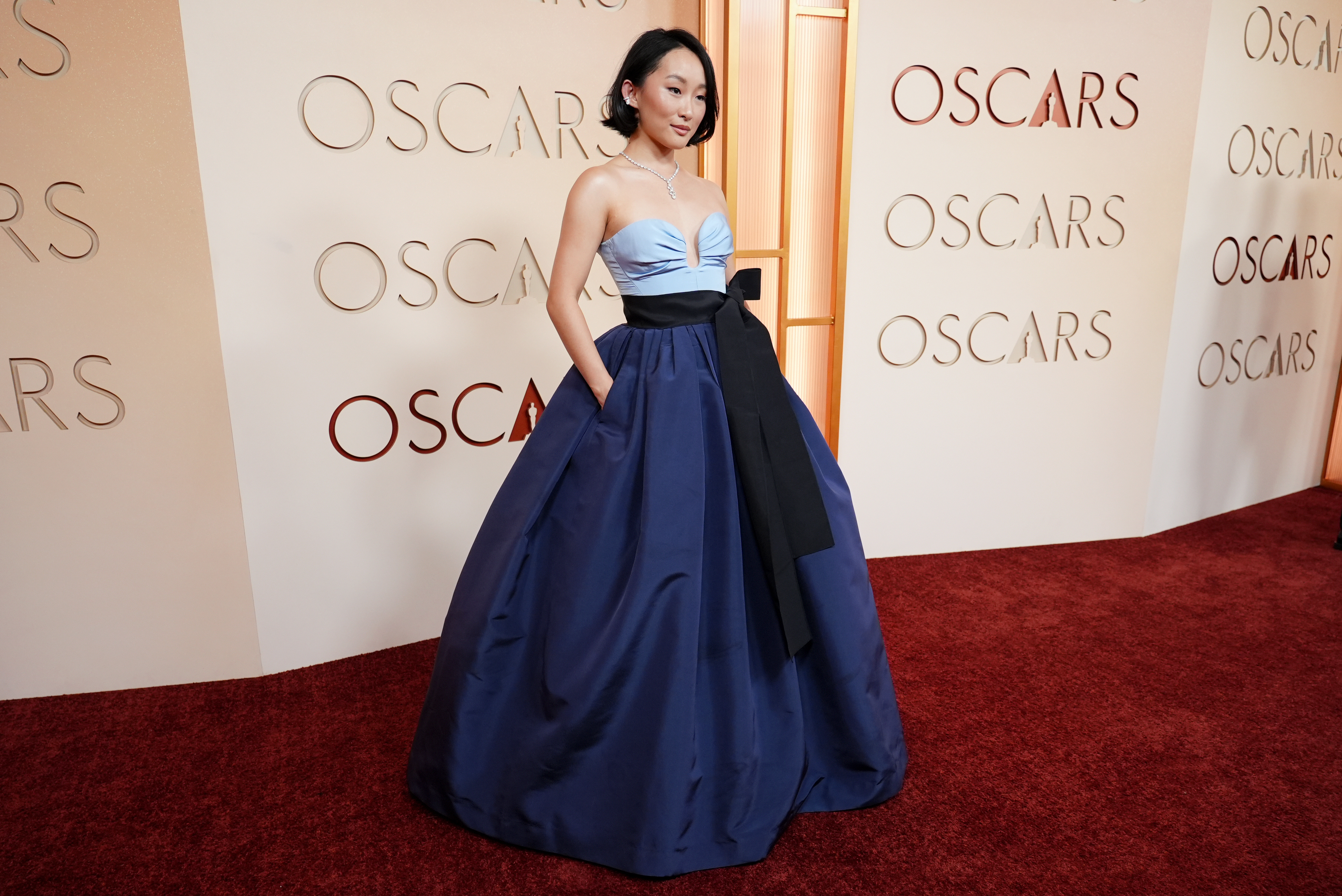 Ji-young Yoo arrives at the Oscars on Sunday, March 15,...