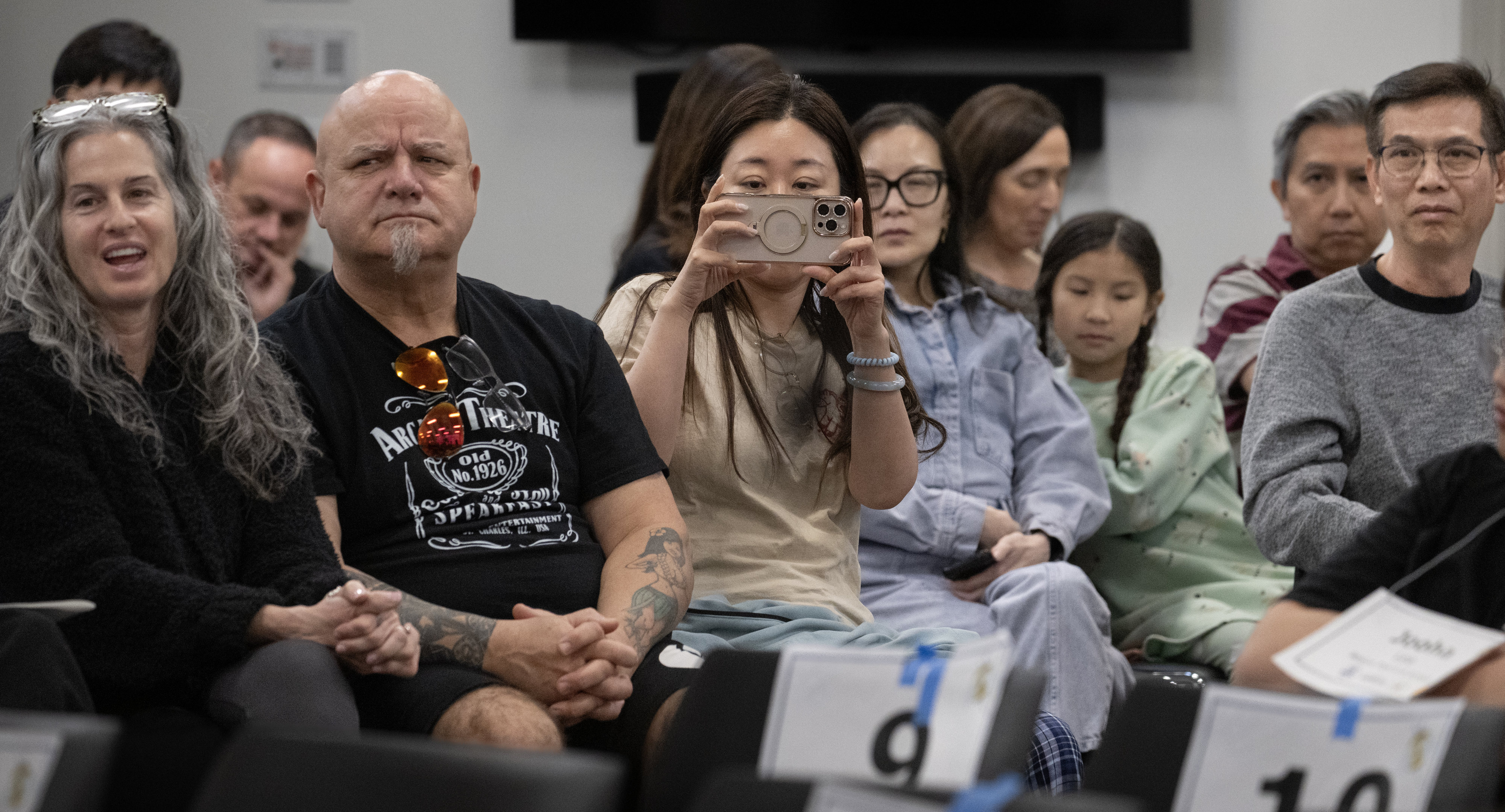 Spectators watch children compete in the 63rd annual Orange County...