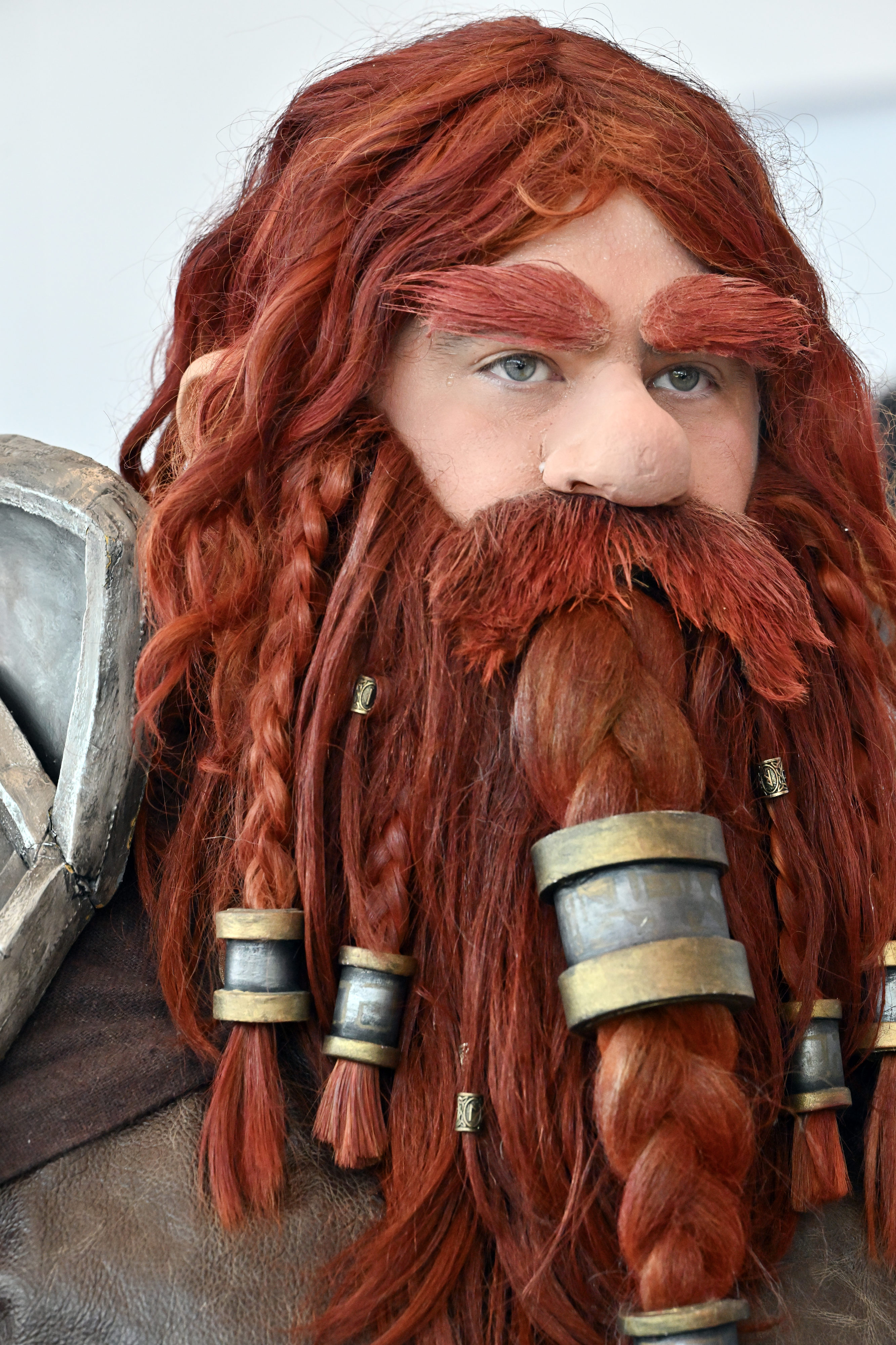 Eric Matos, dressed as Dordwyn from World of Warcraft, during...