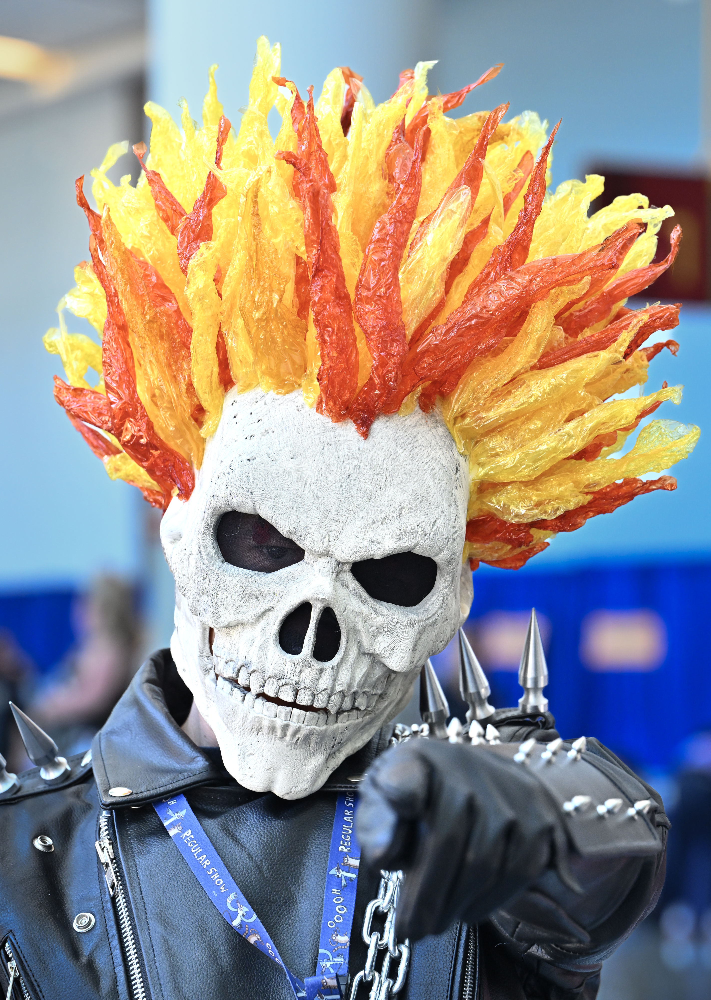 Alex Tafoya, dressed as Ghost Rider, during WonderCon at the...