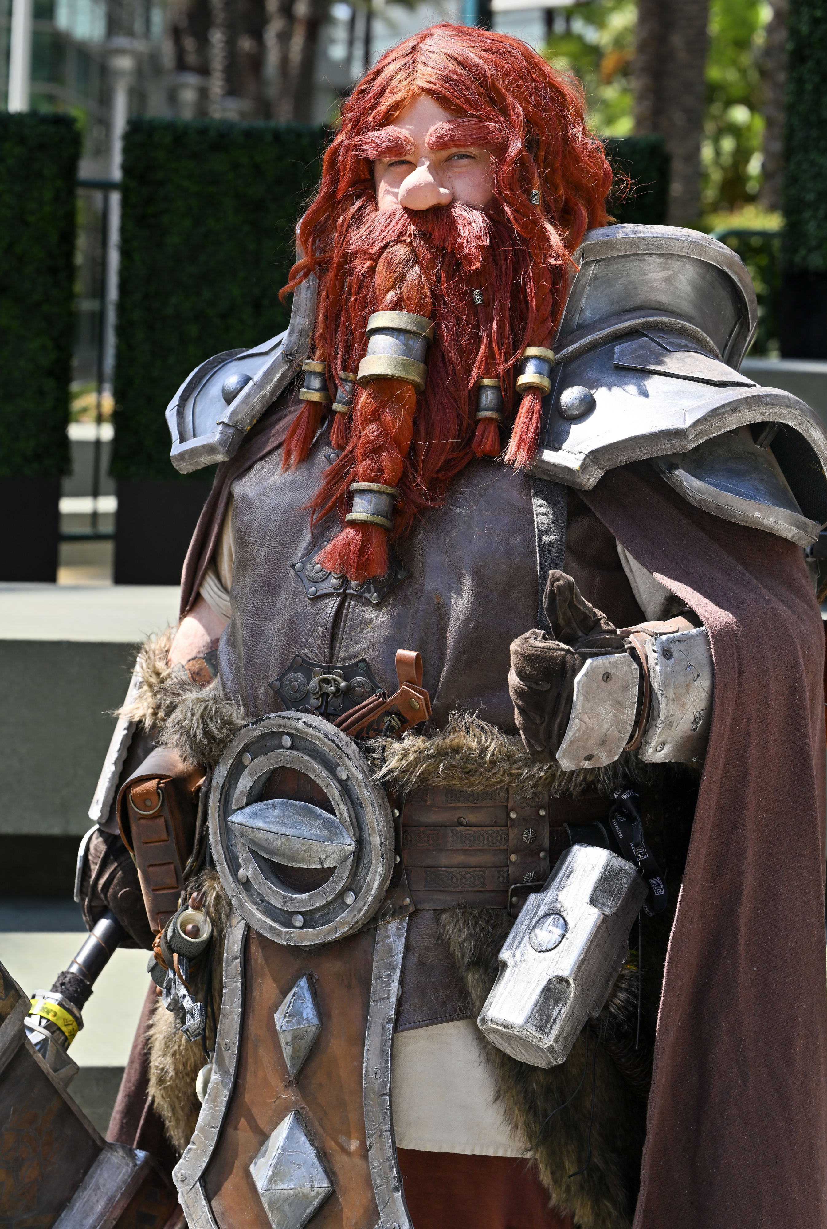 Eric Matos, dressed as Dordwyn from World of Warcraft, during...