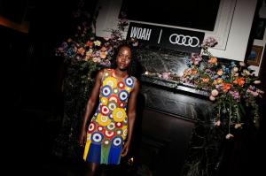 Lupita Nyong'o at the Artist's Table Powered by WOAH event held at The Edition on April 30, 2025 in New York, New York.