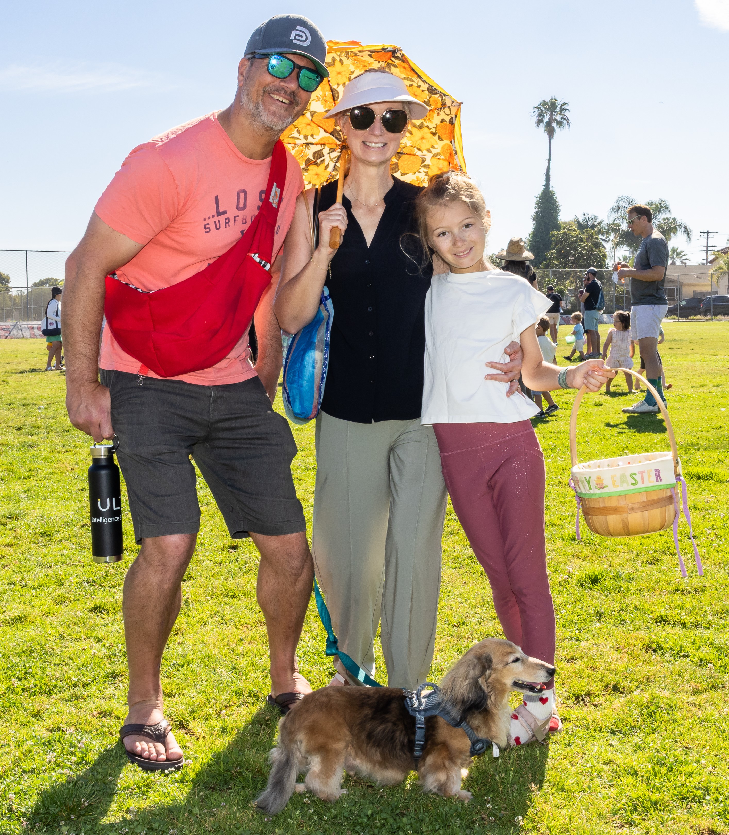 Tom, Melissa and Sydney Saraceno with dog Bubba. (Milan Kovacevic)