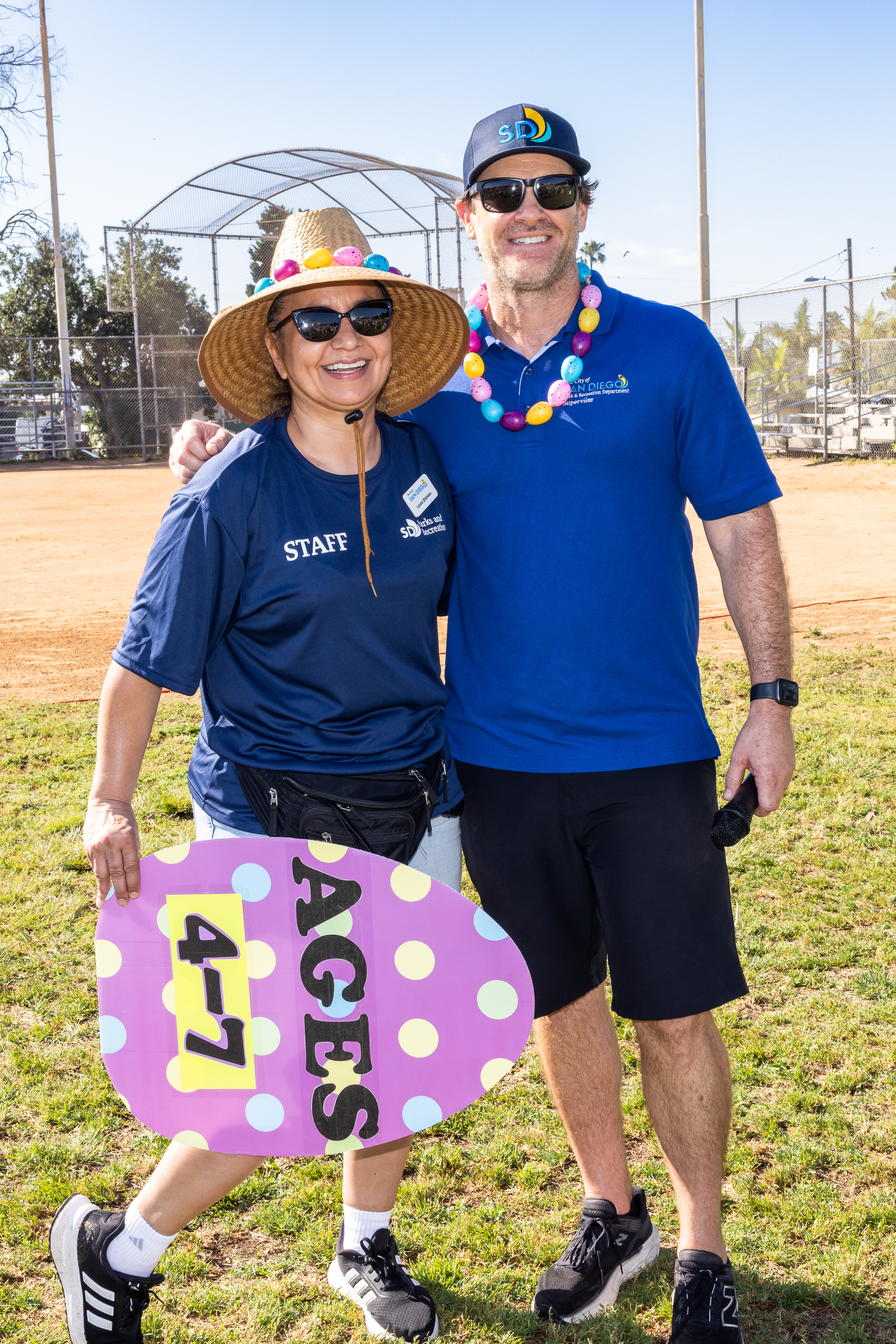PB Rec Center staff member Laura Shimizu and center Director...