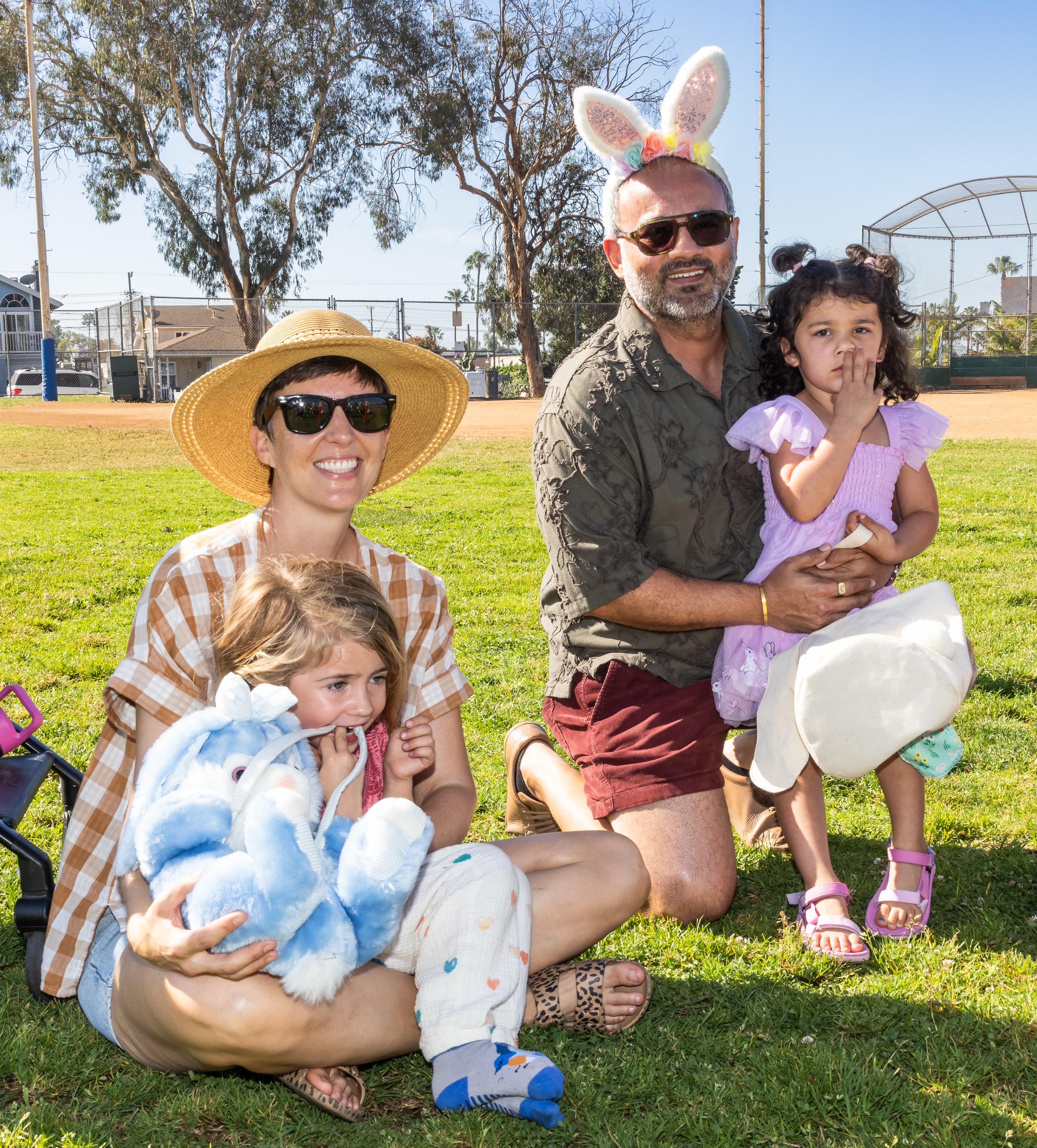 Sophia and Lulu Oller with Amit and Indy Tugnait. (Milan...