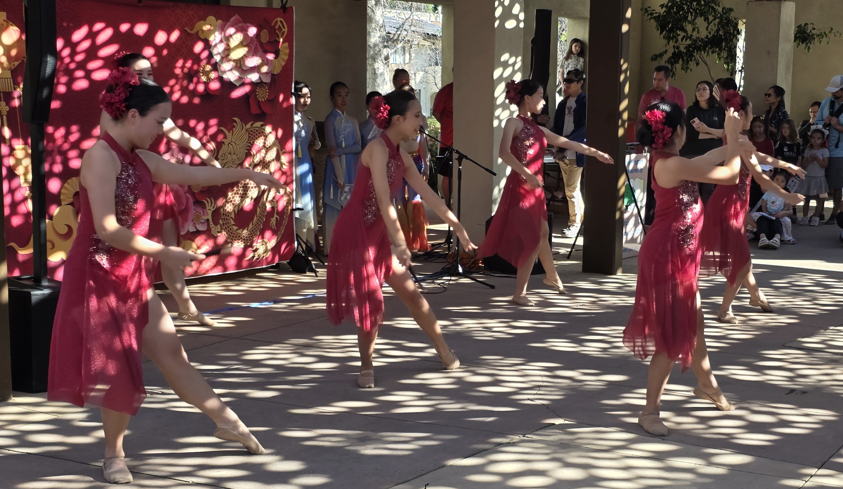The Chinese International Exchange Association performed several dances for the...