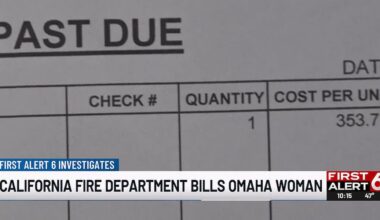 Omaha senior billed 3 times by California fire department she’d never heard of