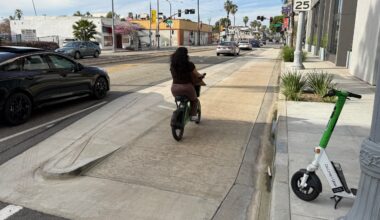 Eyes on the Street: Short New Protected Bike Lane on Pacific Avenue