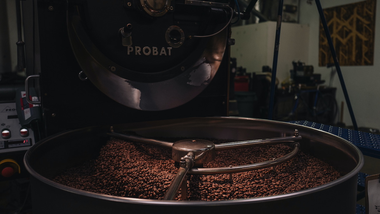 Painted Leopard Coffee roaster