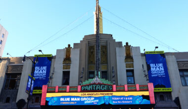 Hollywood, California - October 6, 2019: PANTAGES Theatre on Hollywood Boulevard, Los Angeles