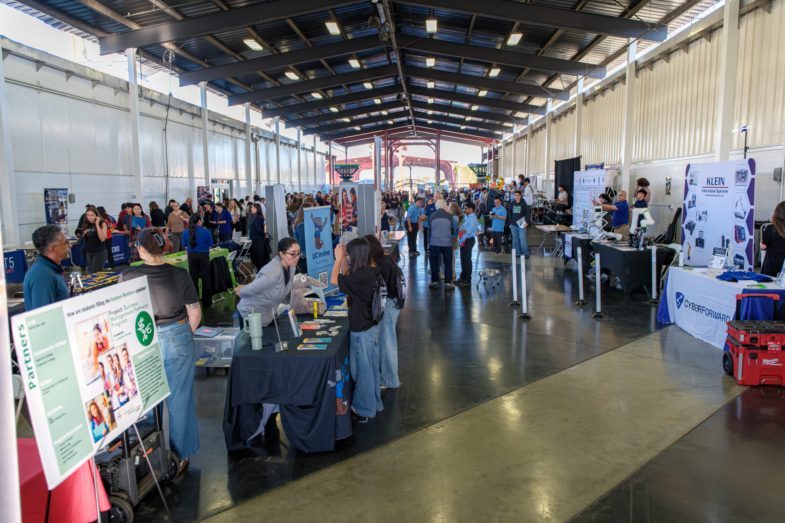 Students and local business partners connect over workforce options at the 12th annual showcase. 