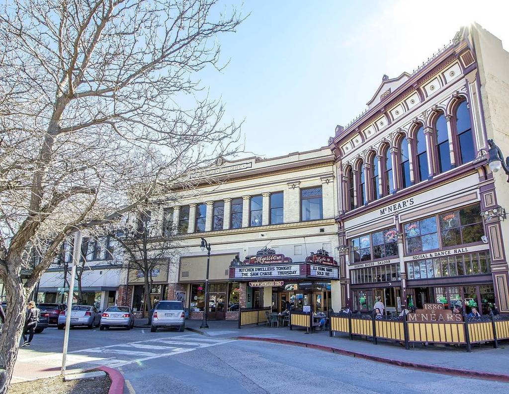 Victorian buildings in Petaluma, California