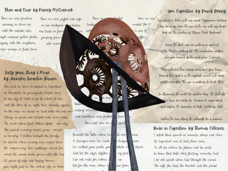 For the past 15 years, Cupertino’s poets laureate have promoted community awareness and participation in poetry. Illustration