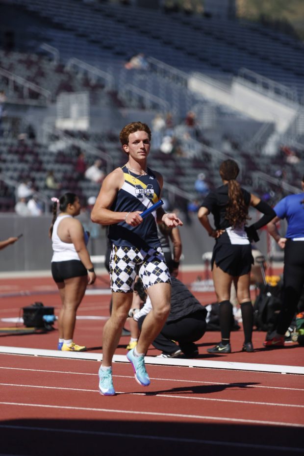 Sterling Bryant, a Ramona High grad who possesses one of the fastest starts in the state, is focusing on the 110 hurdles, 100-meter dash and the 4x100 relay at San Diego Mesa College. (Maximillan Pinto)
