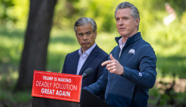 California is taking Donald Trump to court for breaking the law to put polluter profits before American lives