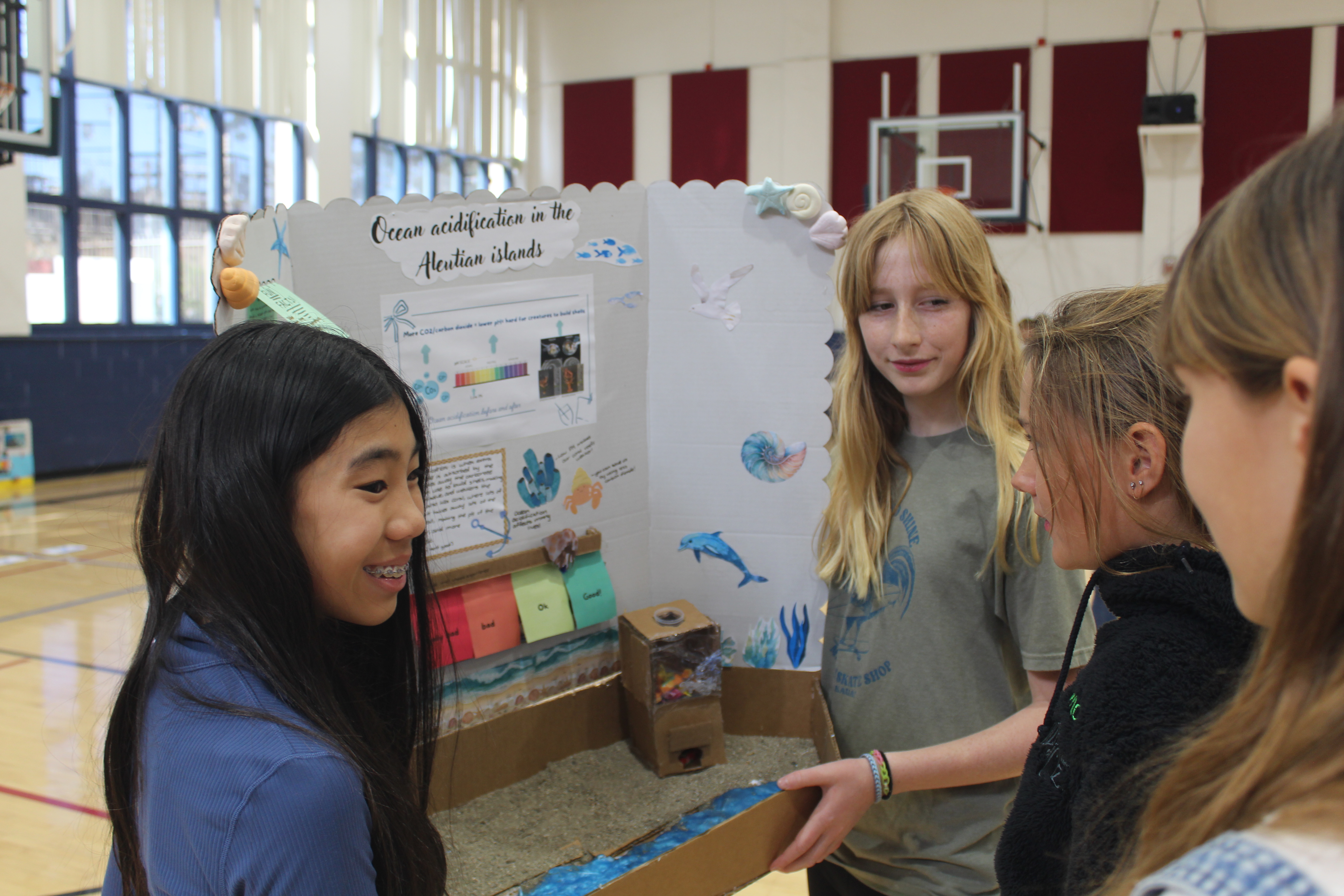 R. Roger Rowe middle school students put on an Ocean...