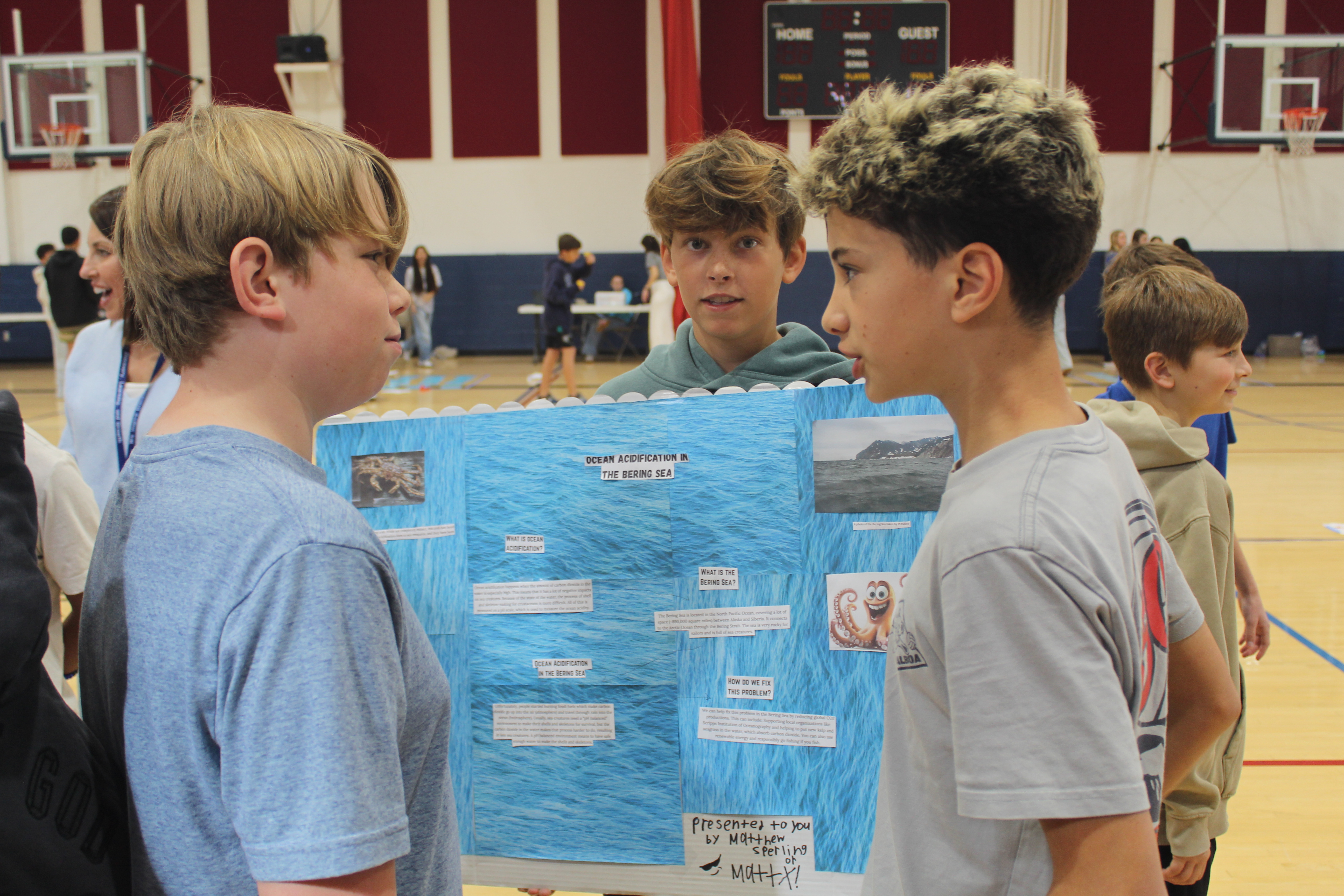 R. Roger Rowe middle school students put on an Ocean...