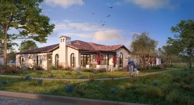 A rendering of a proposed cottage at the Silvergate Rancho Santa Fe development. (AmeriCare)
