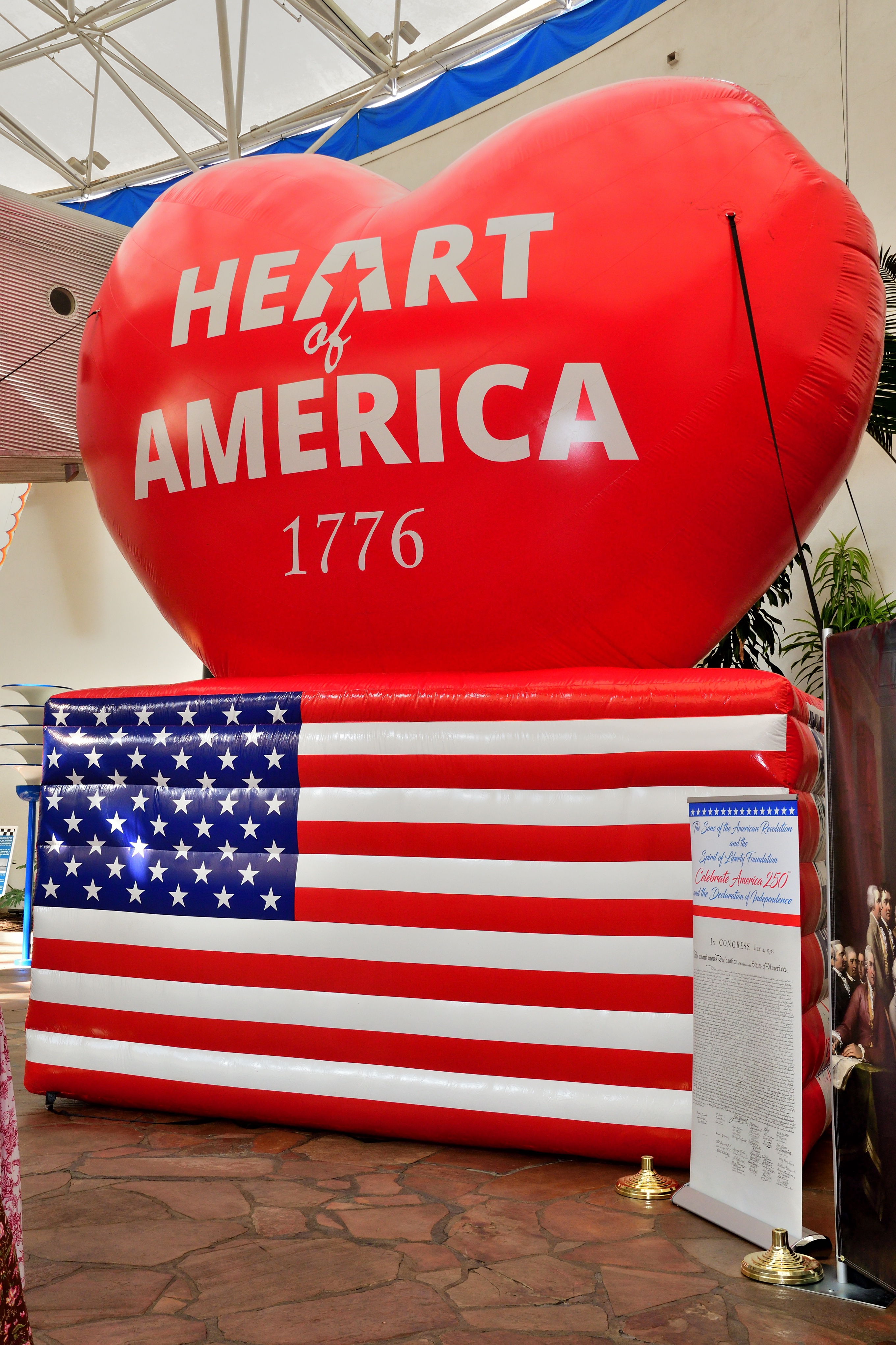 The Spirit of Liberty Foundationâs dramatic 20â foot tall, bright...