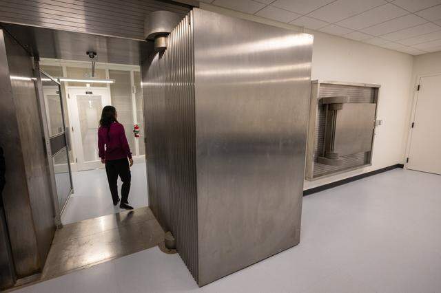 The door for the high-security vault at the Jesse M. Unruh Building earlier this month.