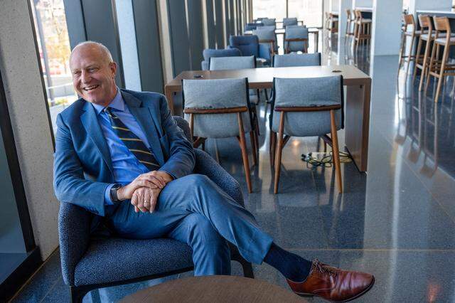 Sacramento Superior Court Presiding Judge Lawrence G. Brown sits on Jan. 26 in a relaxed area where jurors will wait to be summoned at the new Tani G. Cantil-Sakauye Sacramento Courthouse.