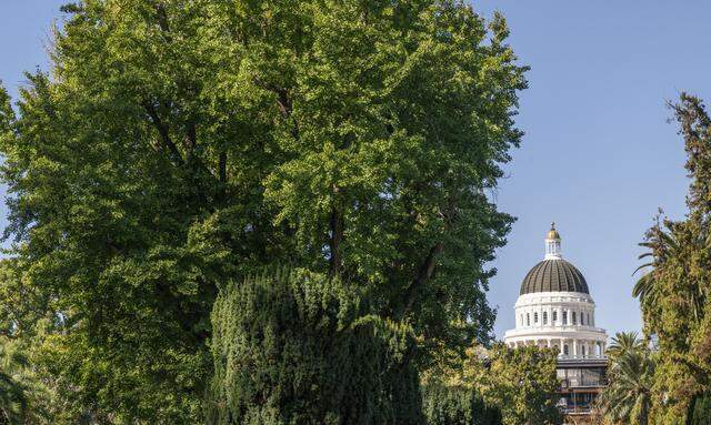 The Capitol building visible in the foreground on Monday, Oct. 27, 2025.