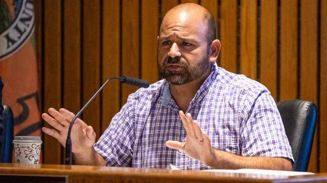 Sutter County Supervisor Mike Ziegenmeyer speaks during a Board of Supervisors meeting on Tuesday, Sept. 10, 2024, in Yuba City. Supervisors on Tuesday begrudgingly agreed to return $80 million to the state after an apparent spreadsheet error earlier this year.
