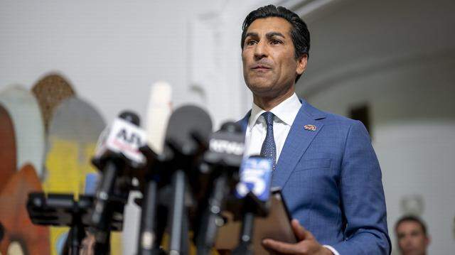 California Assembly Speaker Robert Rivas, D-Hollister, speaks during a news conference on Friday, Aug. 8, 2025.