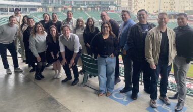 group of people in a ballpark