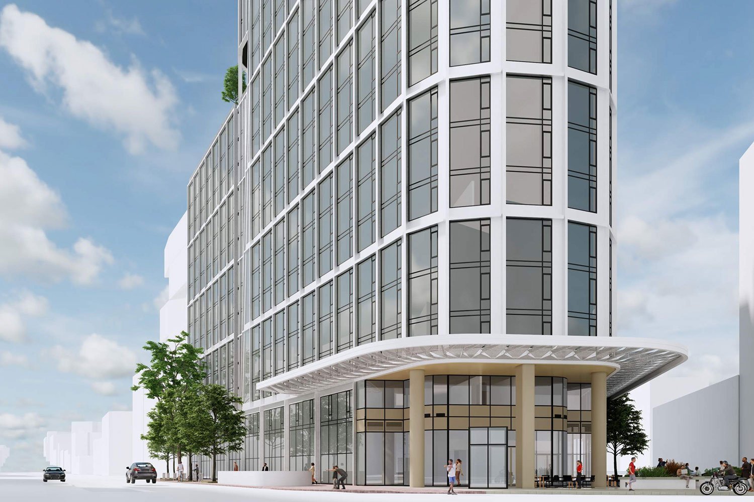 Rendering of The One Oak housing project