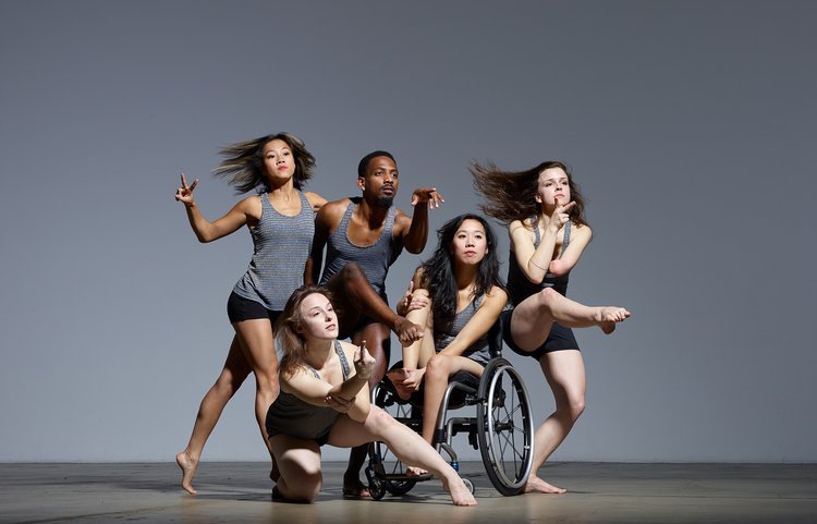 AXIS DANCE Members of AXIS Dance Company, featuring performers with...