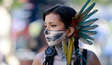 Aztec dancing in San Jose is a celebration of Mexican history, culture