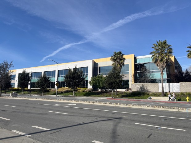 4500 North First Street, an office building in the Alviso district of north San Jose, seen on March 9, 2026.(George Avalos/Bay Area News Group)
