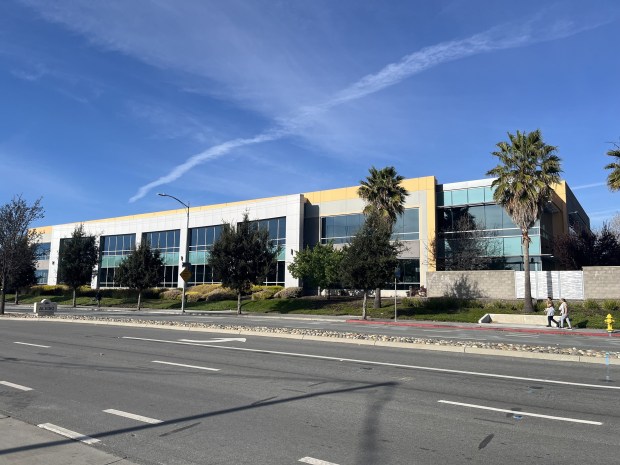 4500 North First Street, an office building in the Alviso district of north San Jose, seen on March 9, 2026.(George Avalos/Bay Area News Group)