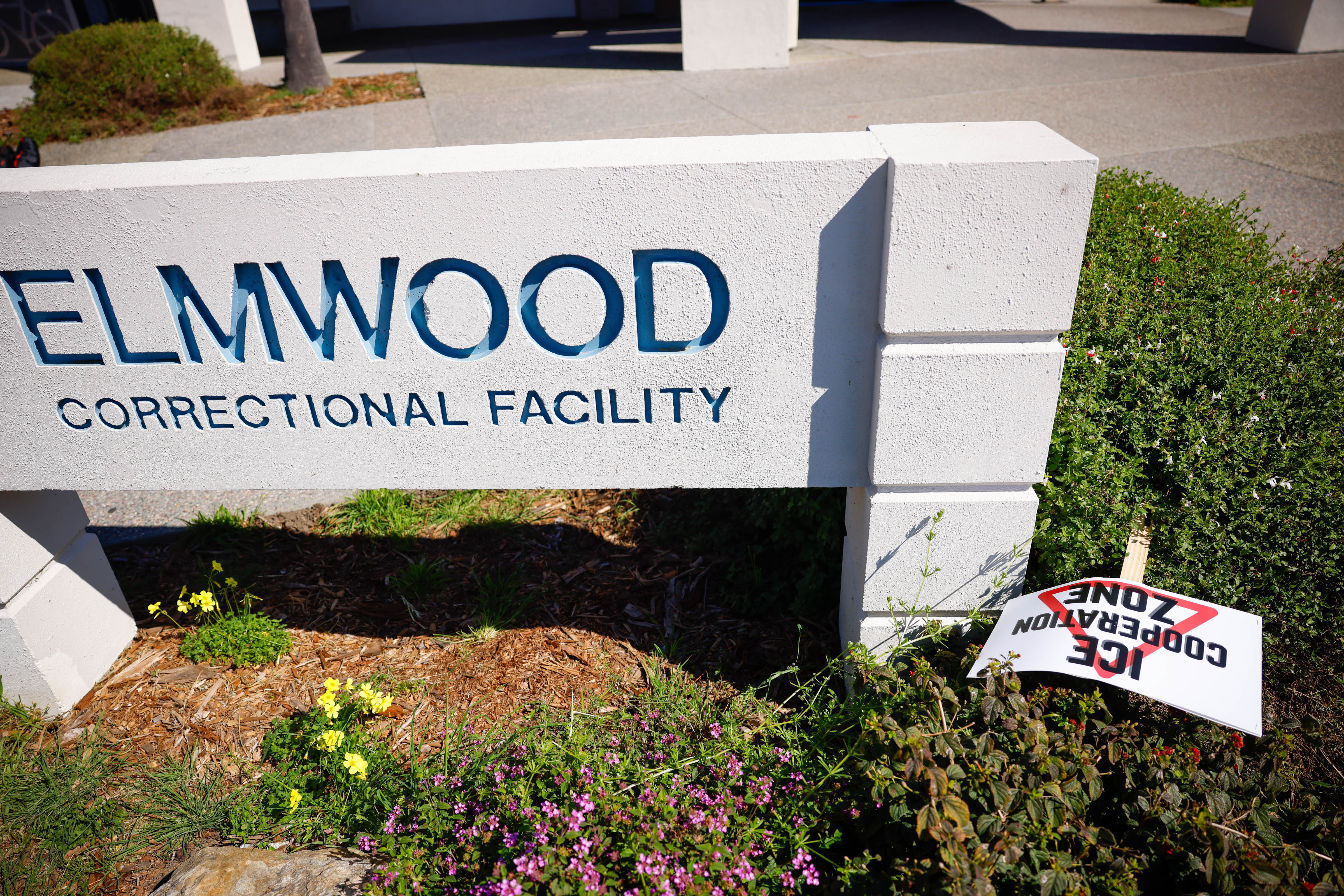 ICE is protested at Elmwood Jail in Milpitas, Calif., on...