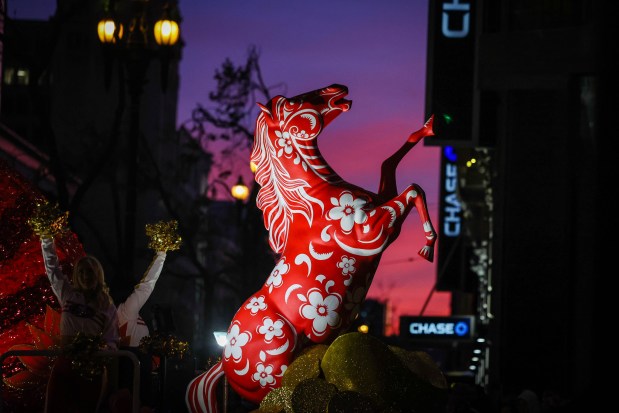 A colorful float honors the Year of the Horse during the Chinese New Year Parade in San Francisco, Calif., on Saturday, March 7, 2026. (Ray Chavez/Bay Area News Group)