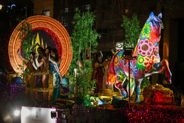 A colorful float honors the Year of the Horse during the Chinese New Year Parade in San Francisco, Calif., on Saturday, March 7, 2026. (Ray Chavez/Bay Area News Group)