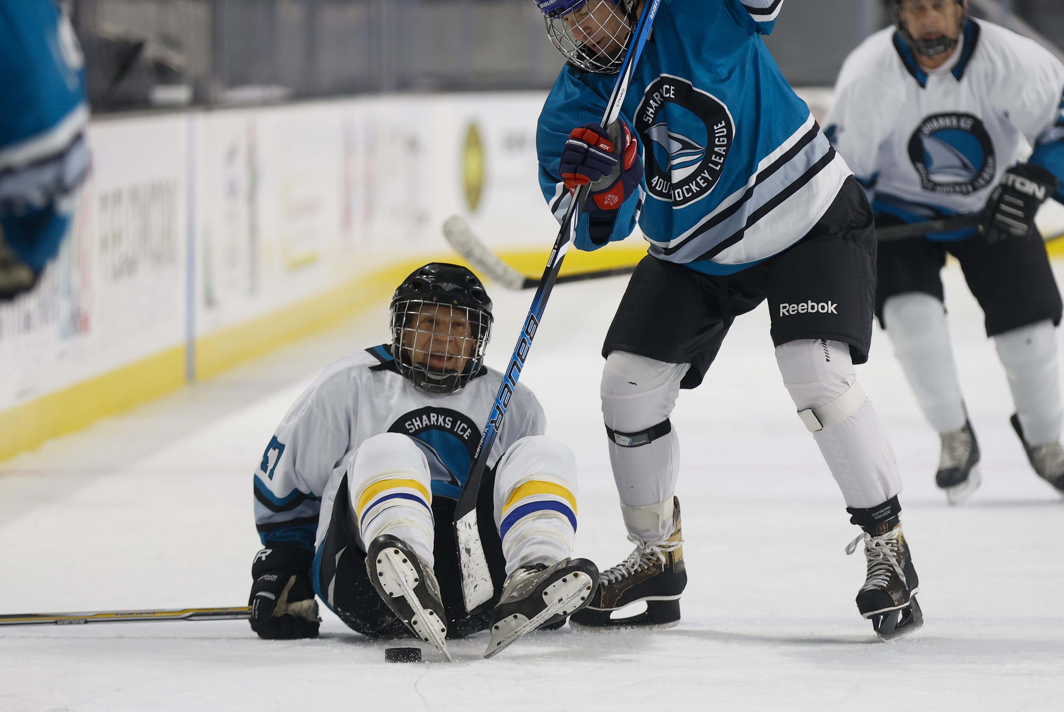 Mark Belinsky (47), from Los Altos, plays in the âOver...