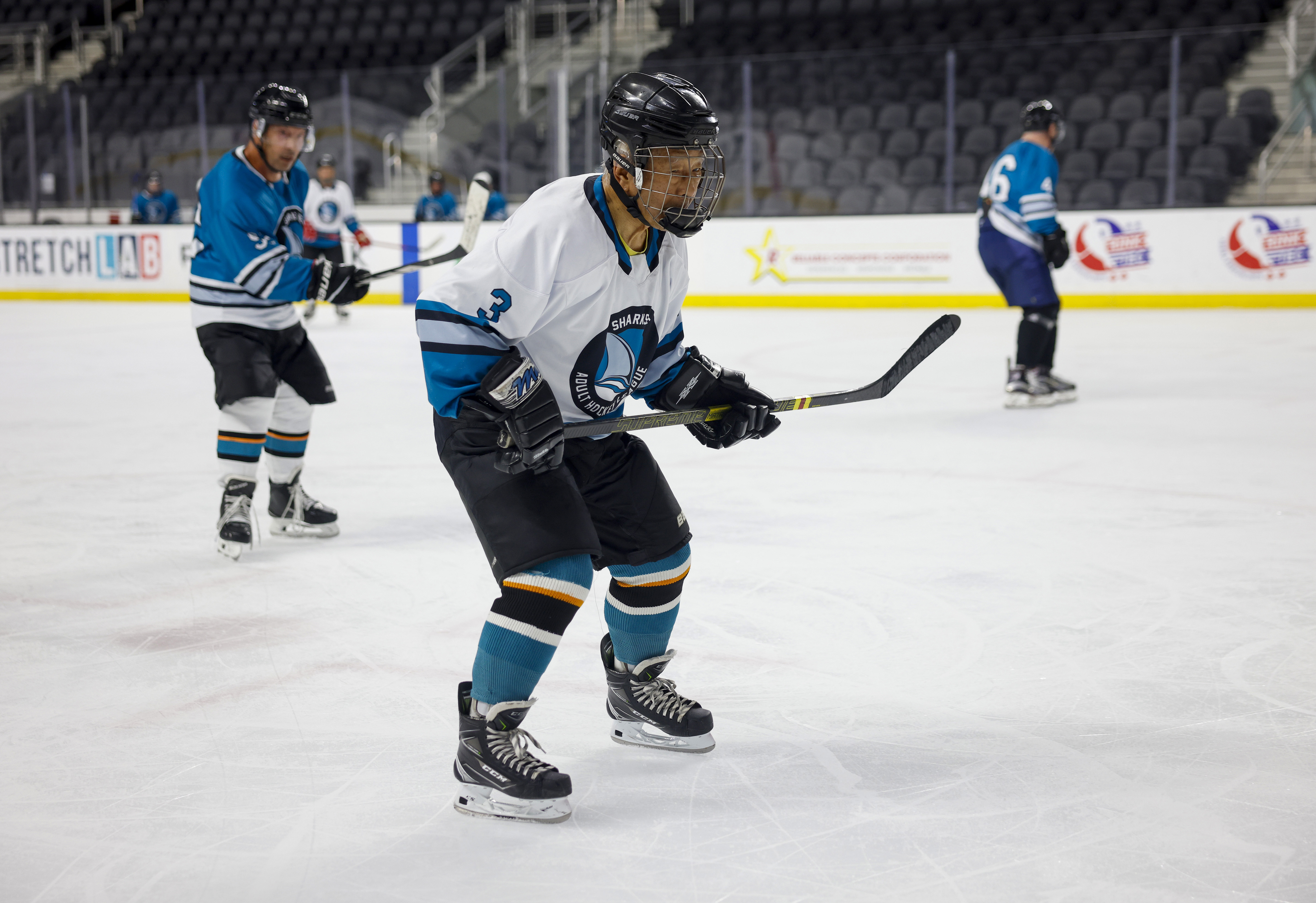 Ed Asato (3), 87, from Sunnyvale, plays in the âOver...