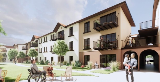 Workforce housing development at 2050 Kammerer Avenue in east San Jose, concept(Steinberg Hart)