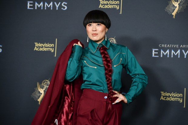 Atsuko Okatsuka attends night two of the Creative Arts Emmy Awards on Sunday, Sept. 7, 2025, at the Peacock Theater in Los Angeles. She'll perform in San Diego on May 1 and 2. (Photo by Richard Shotwell/Invision/AP)