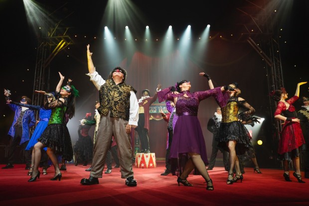 Performers at a Circus Vargas show, now playing at the Mershops mall in Escondido through April 6. (Wednesday Aja)