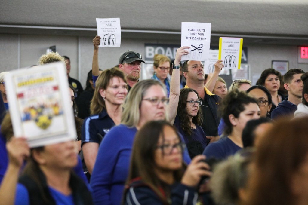 ‘How is that fair?’ San Diego Unified OKs more than 200 cuts to non-teaching jobs, expects dozens of layoffs – San Diego Union-Tribune