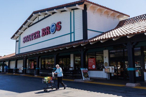 The facade of Stater Bros in Ranch Peñasquitos on Thursday, March 12, 2026. (Kristian Carreon / The San Diego Union-Tribune)